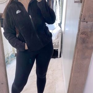 The North Face black fleece jacket size medium
